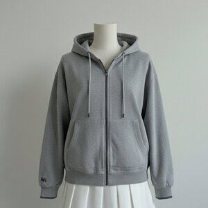 WV Project Grey Unisex Zip Up Hoodie